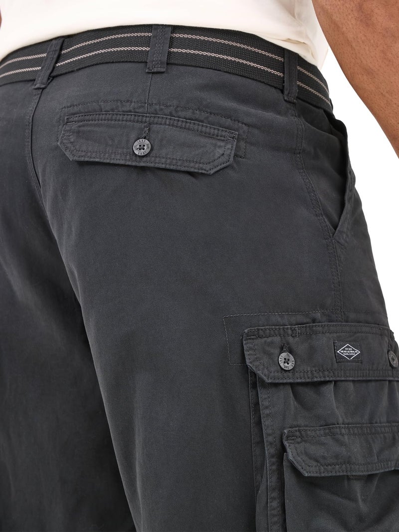 Lee mens Big & Tall New Belted Wyoming cargo shorts, Black, 52 US - Image 2